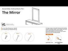 Load and play video in Gallery viewer, Paxberry - Bedroom Accent Mirror - Whitewash
