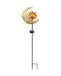 Filigree Sun Moon Solar Stake