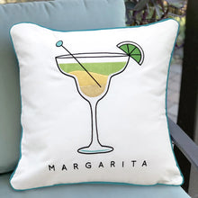 Load image into Gallery viewer, Rightside Design-Cocktail Hour-Margarita Indoor/Outdoor Pillow
