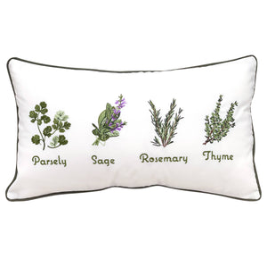 Rightside Design - Herb Garden Indoor/Outdoor Lumbar Pillow