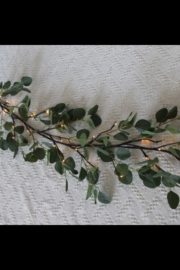 72" 48 LED Eucalyptus Garland