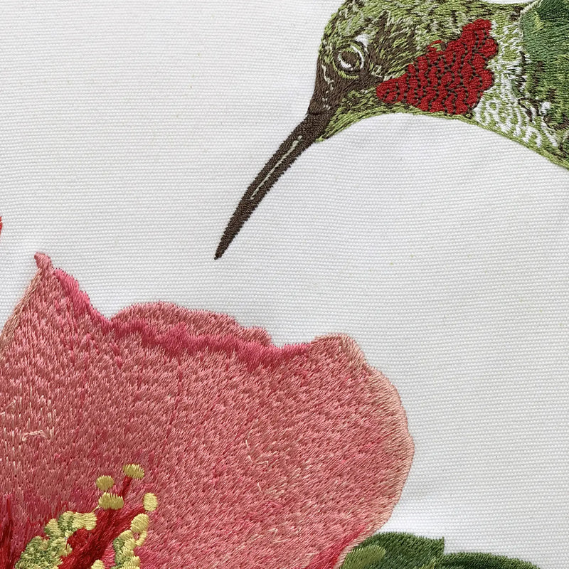 Rightside Design-Hummingbird & Hibiscus Indoor/Outdoor Pillow