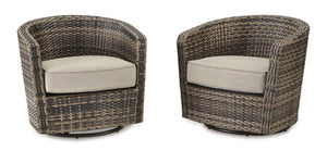 Coulee Mills Outdoor Swivel Lounge Chairs - Set/2