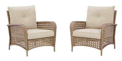 Braylee Outdoor Set of 2 Lounge Chairs