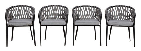Palm Bliss Set of 4 Outdoor Dining Chairs