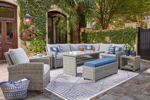 Naples Beach Outdoor Bench with Cushion
