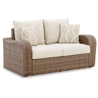 SANDY BLOOM Outdoor Loveseat with Cushion
