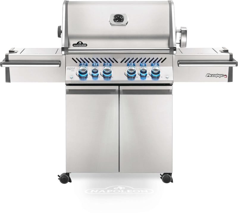 Napoleon Prestige PRO 500 Propane Grill with Infrared Rear and Side Burners and Rotisserie Kit
