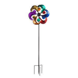 Evergreen Enterprises - 84"H Solar Wind Spinner, 4-Tier Spinner