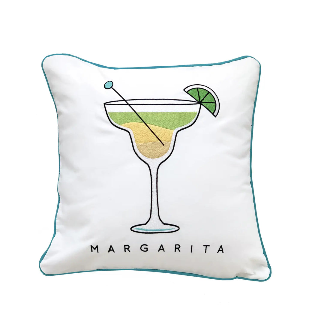 Rightside Design-Cocktail Hour-Margarita Indoor/Outdoor Pillow
