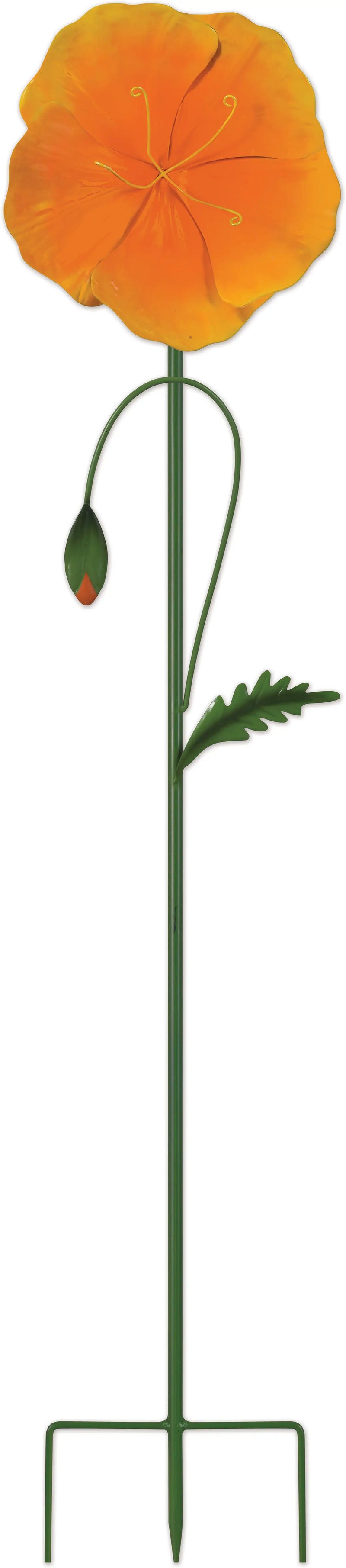 42" Golden Poppy Stake